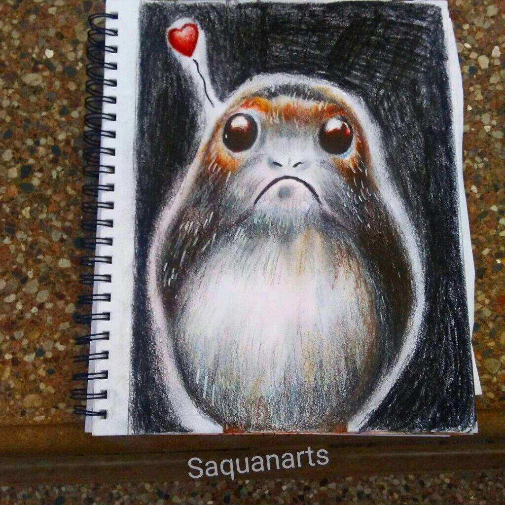 1024x1024 The Porg Star Wars Amino - Porg Painting