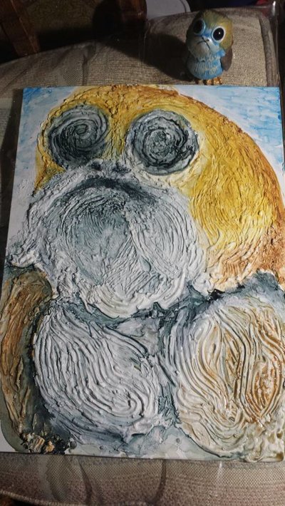 400x710 Porg Painting By Edjka - Porg Painting