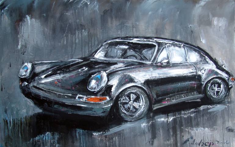 770x483 Saatchi Art Porsche 911 Painting By Andrejs - Porsche 911 Painting