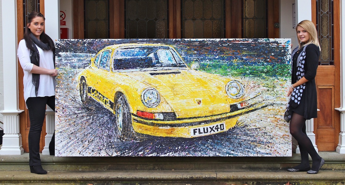 1134x611 Amazing Porsche Painting For Flux's 40th Adrian Flux - Porsche Painting