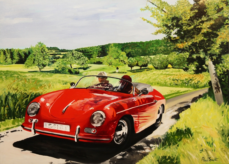 765x550 Classic Car Paintings Paul Smith Artist - Porsche Painting