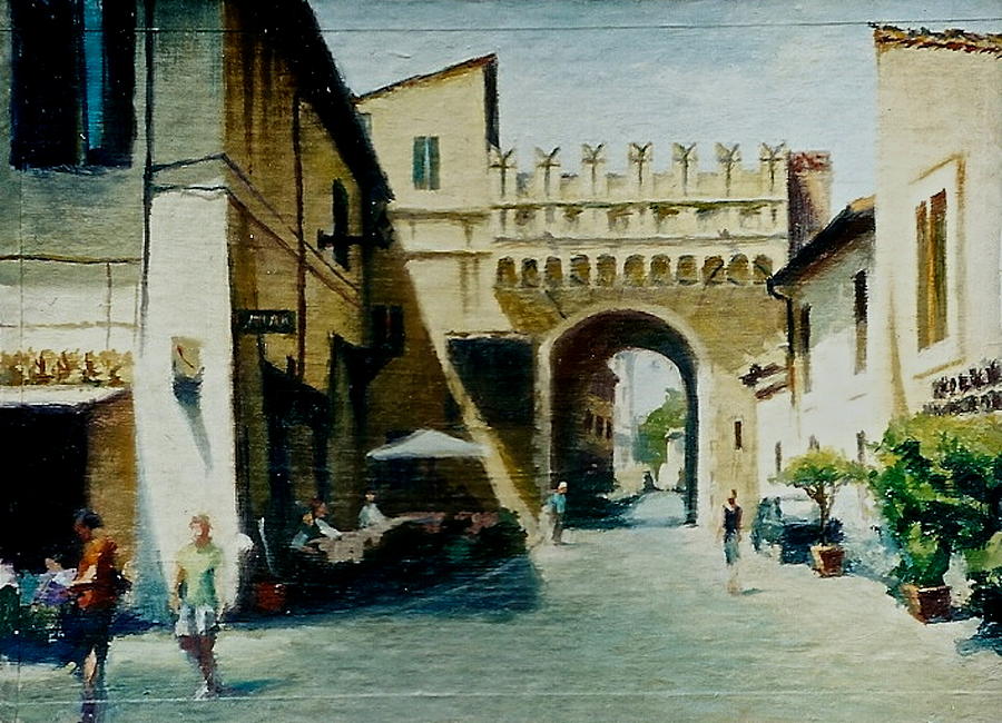 900x650 Porta Settimiana Painting By Lydia Martin - Porta Painting