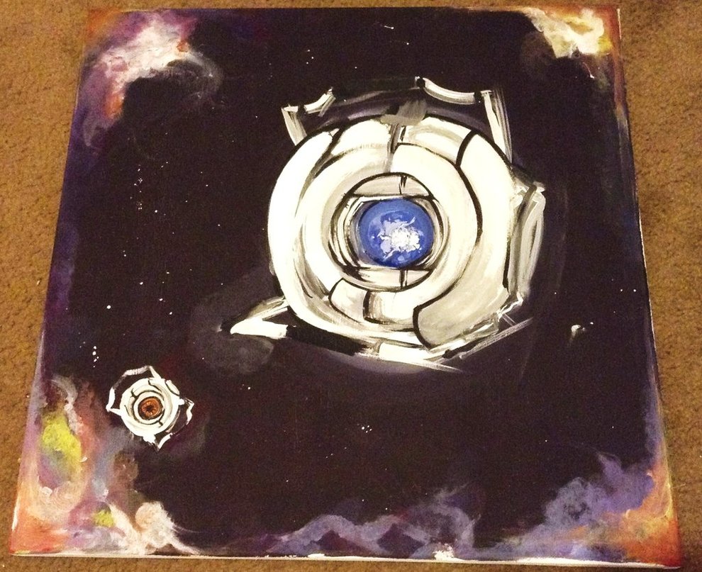 990x807 A Portal Painting Space Adventure By Aavie - Portal Painting