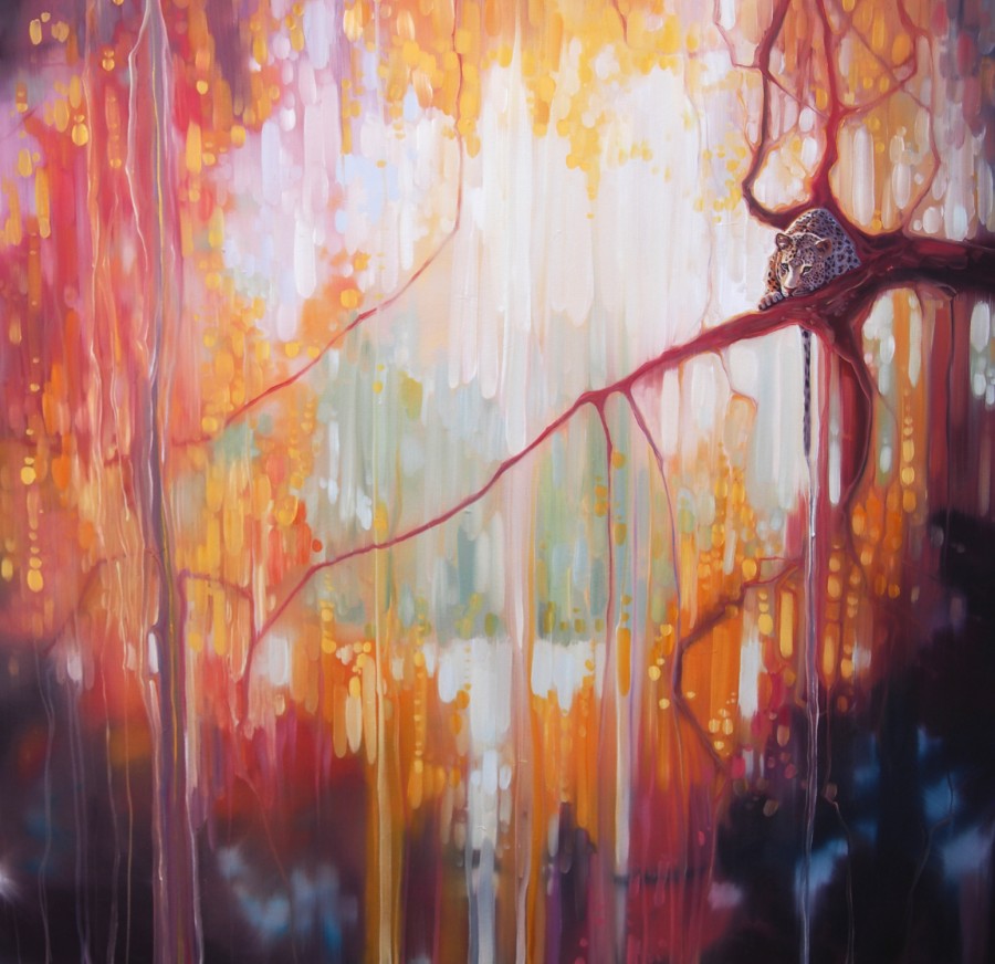 900x872 Jungle Portal By Gill Bustamante - Portal Painting