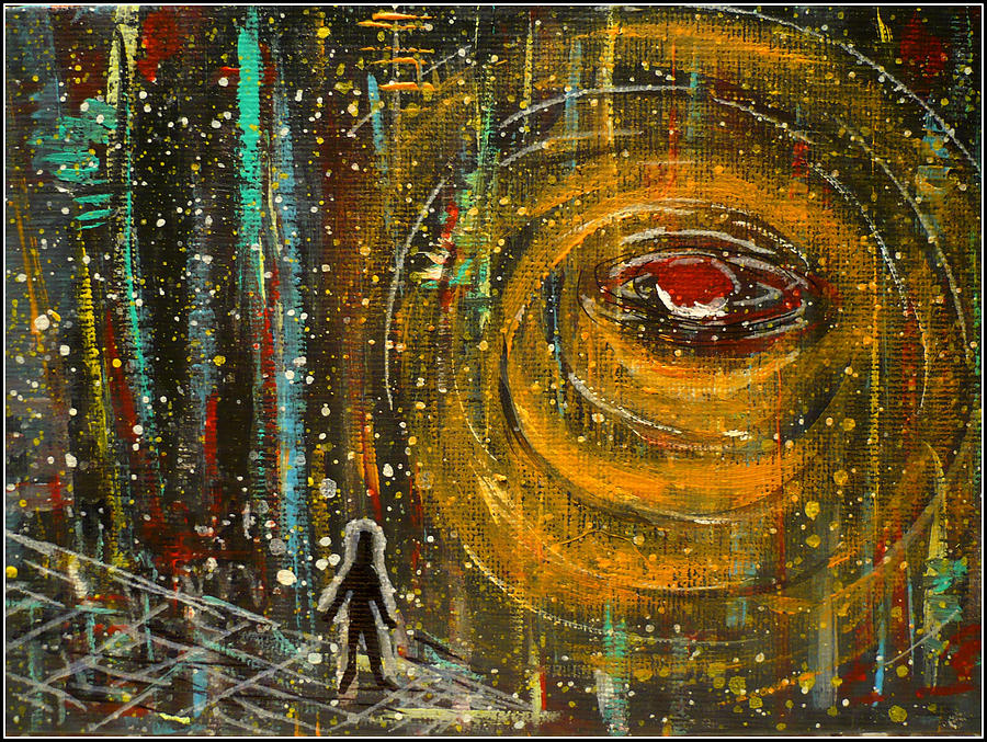 900x677 Microcosmic Portal Painting By Debra Jacobson - Portal Painting