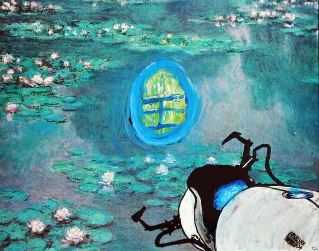 640x504 Monet Portal Painting - Portal Painting