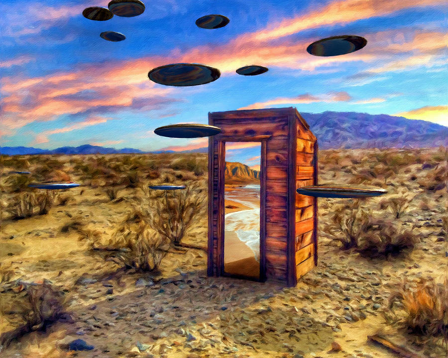 900x720 Outhouse Portal Painting By Snake Jagger - Portal Painting