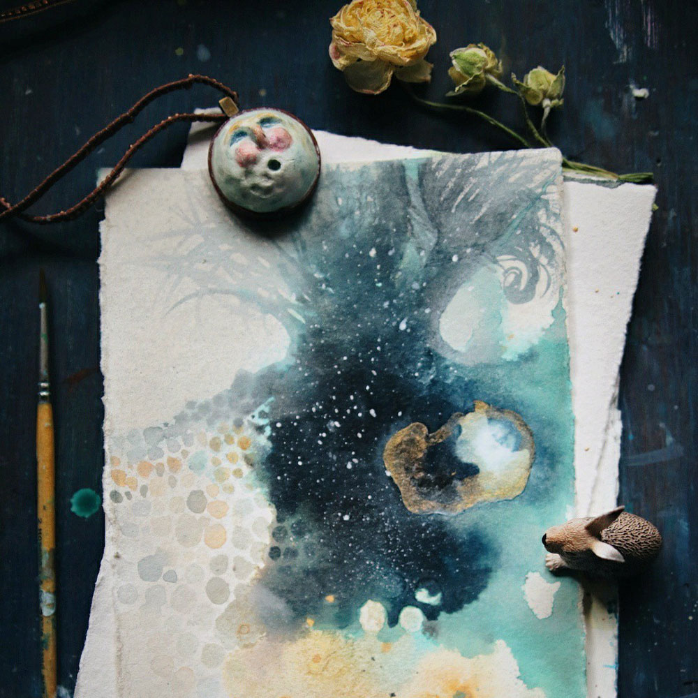 1000x1000 A Portal To Wonder (Original Watercolor Painting) - Portal Painting