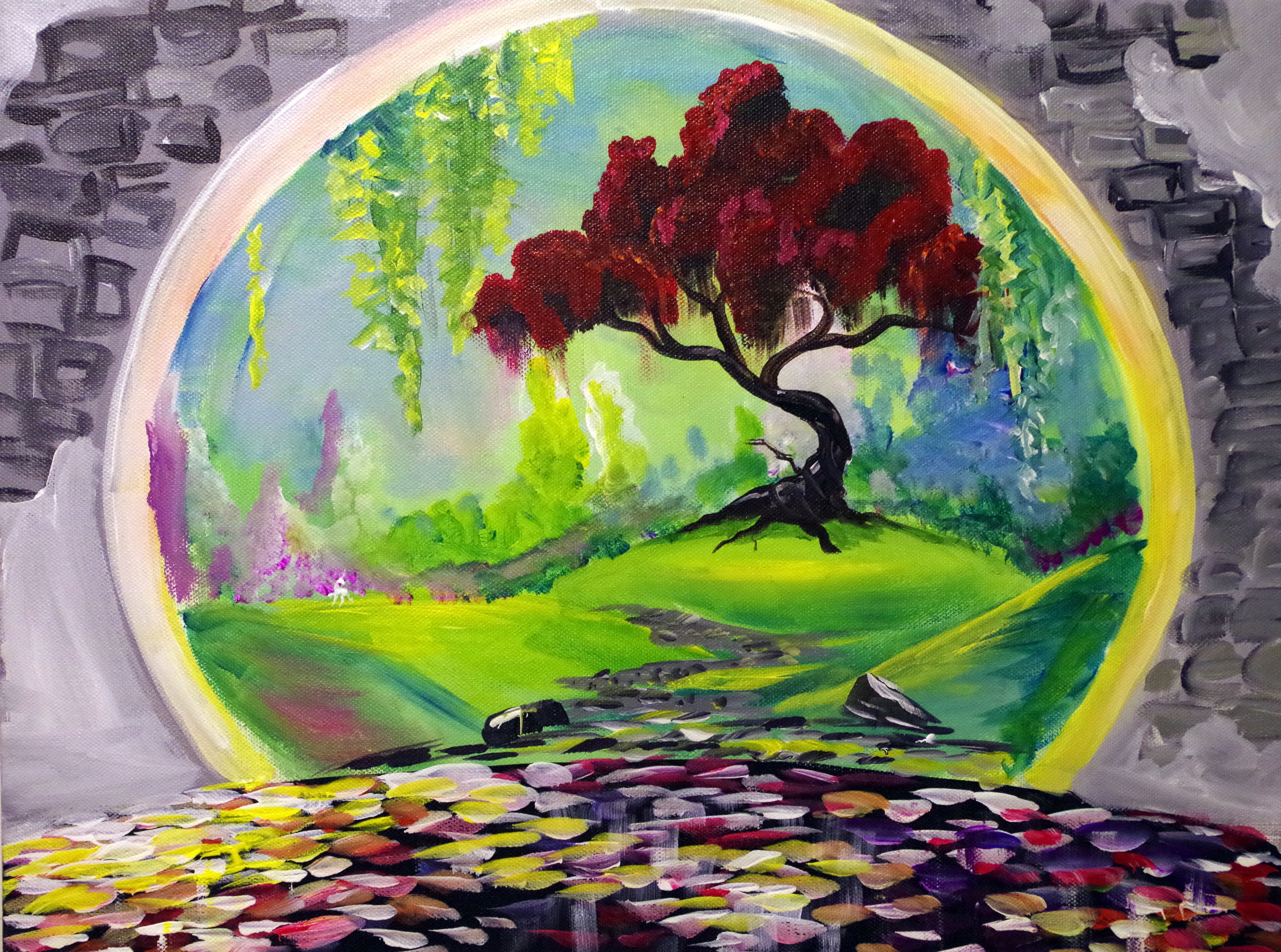 2500x1858 Abstract Portal @ Hip Chicks Do Wine Pop Amp Paint - Portal Painting