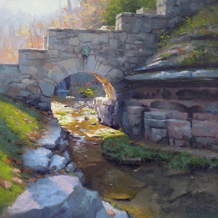 900x900 Autumn Portal Painting By Larry Degraff - Portal Painting