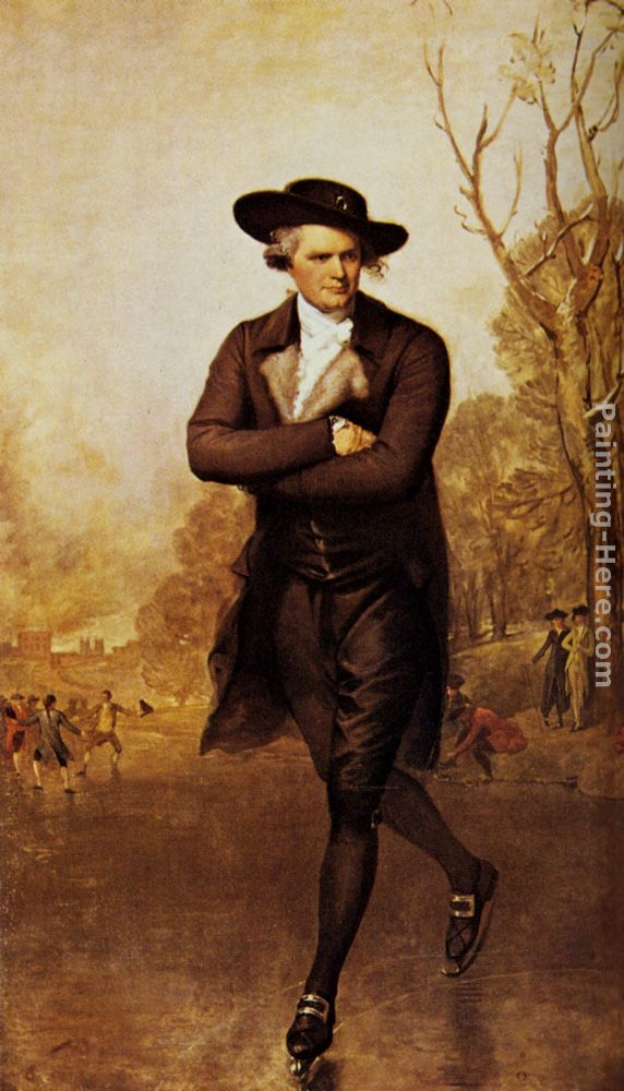 572x1000 Gilbert Stuart Portrait Of A Gentleman Skating Painting Anysize 50 - Portrait Of A Gentleman Skating Painting