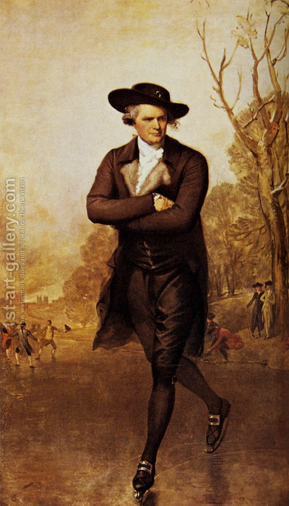 572x1000 Portrait Of A Gentleman Skating Gilbert Stuart Reproduction 1st - Portrait Of A Gentleman Skating Painting