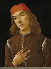 220x294 Portrait Of A Young Man (Botticelli, Washington) - Portrait Of A Young Man Painting