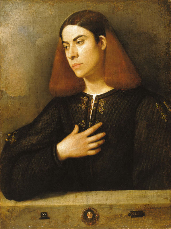 596x800 Portrait Of A Young Man (C. 1510) - Portrait Of A Young Man Painting