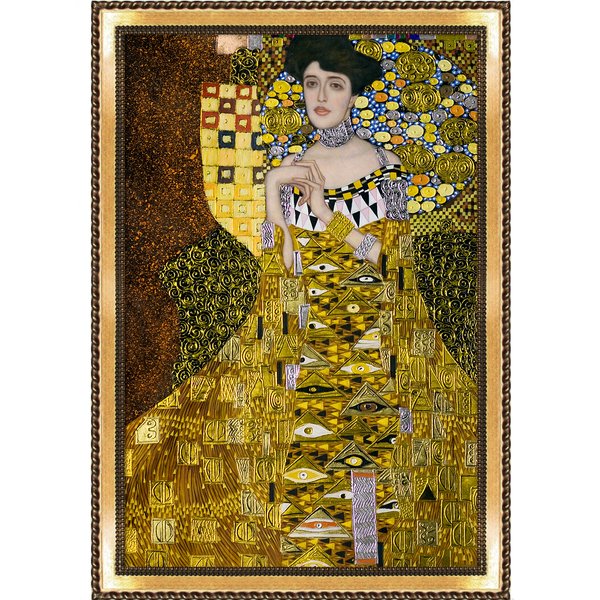 600x600 Tori Home Portrait Of Adele Bloch Bauer I, Metallic Embellished By - Portrait Of Adele Bloch-Bauer I Painting