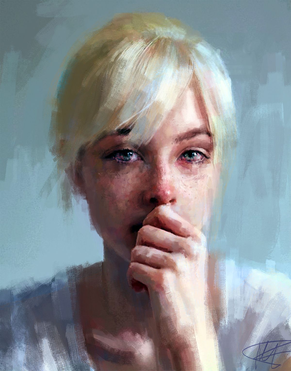 1200x1526 Wow. Just Wow. Such Emotion In This - Portrait Painting