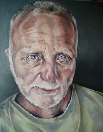 429x550 Oil Painting Of Man By Cranleigh Surrey Portraits Artist Maureen - Portrait Painting Artists