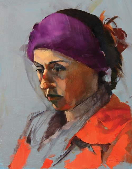 500x640 Portrait Painting The Mouth - Portrait Painting Artists