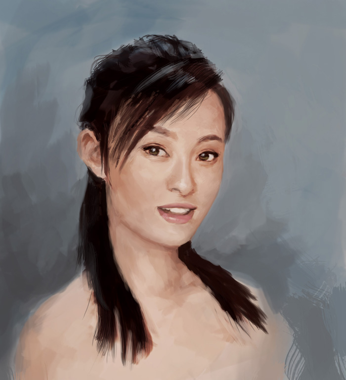 700x768 Painting Chinese Woman Portrait - Portrait Woman Painting