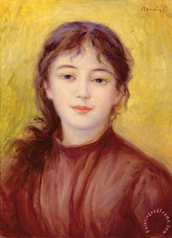694x960 Pierre Auguste Renoir Portrait Of A Woman Painting - Portrait Woman Painting