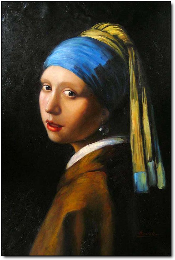 665x986 Woman Oil Painting,portraits Oil Painting Girl With A Pearl Earring By - Portrait Woman Painting