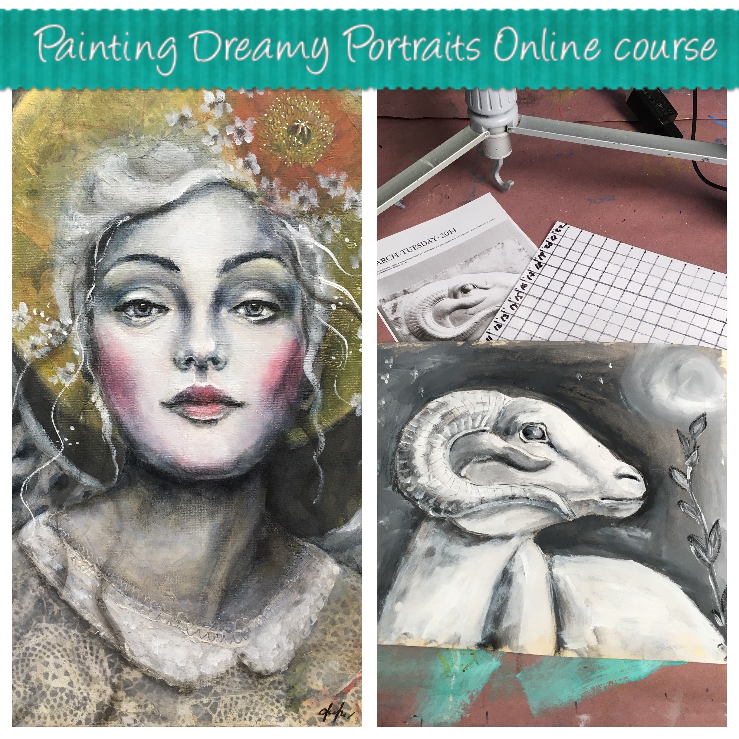 2400x2400 Painting Dreamy Portraits Olga Furman Art - Portraits For Painting