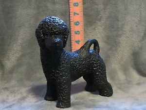 300x225 Portuguese Water Dog Plaster Dog Statue Hand Cast And Painted By - Portuguese Water Dog Painting
