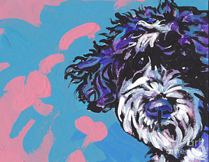 300x233 Portuguese Water Dog Paintings Fine Art America - Portuguese Water Dog Painting