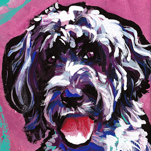 300x300 Portuguese Water Dogs Paintings Fine Art America - Portuguese Water Dog Painting