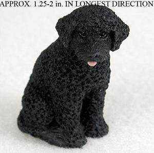 300x299 Portuguese Water Mini Resin Dog Figurine Statue Hand Painted Ebay - Portuguese Water Dog Painting