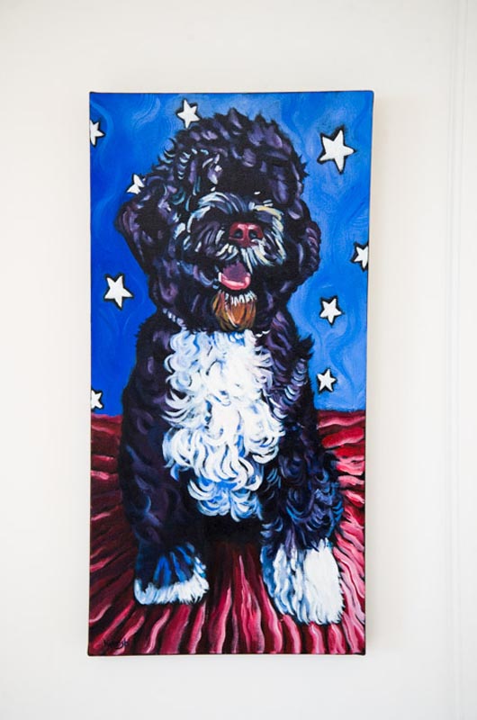 530x800 The Vineyard Gazette - Portuguese Water Dog Painting