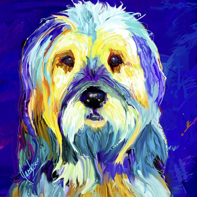 640x640 Water Dogs - Portuguese Water Dog Painting
