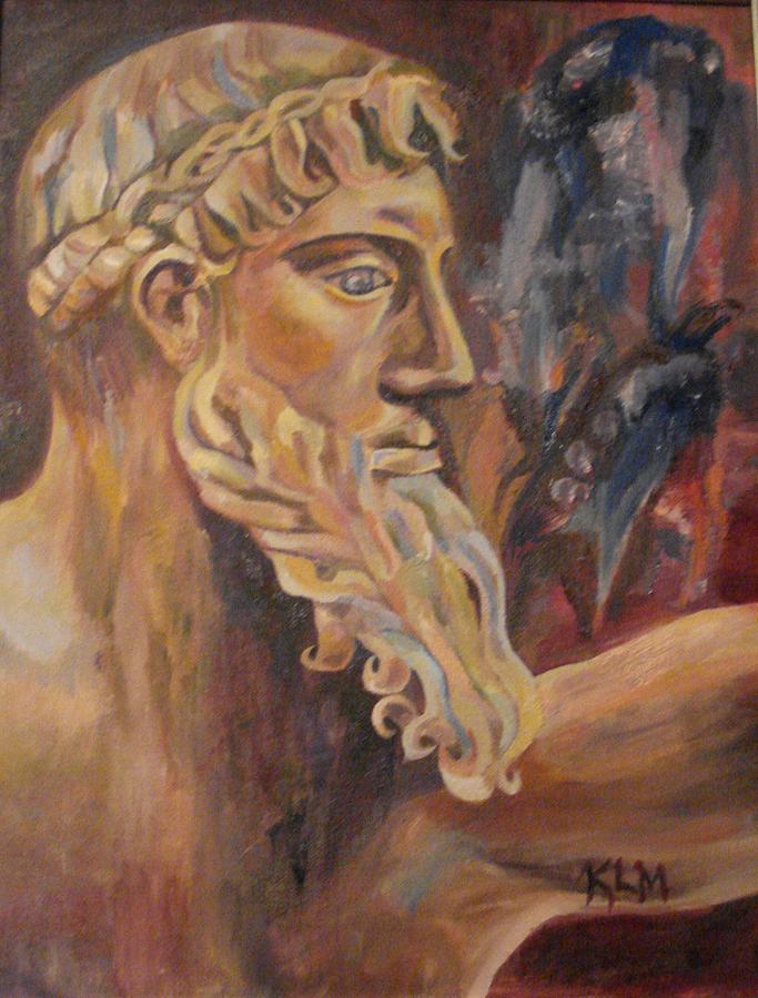 683x900 Poseidon Painting By Katie Moran - Poseidon Painting