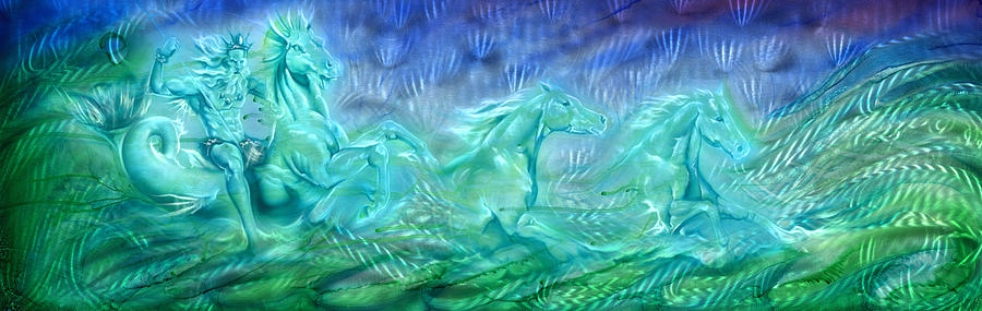 900x285 Poseidon Painting By Luis Navarro - Poseidon Painting