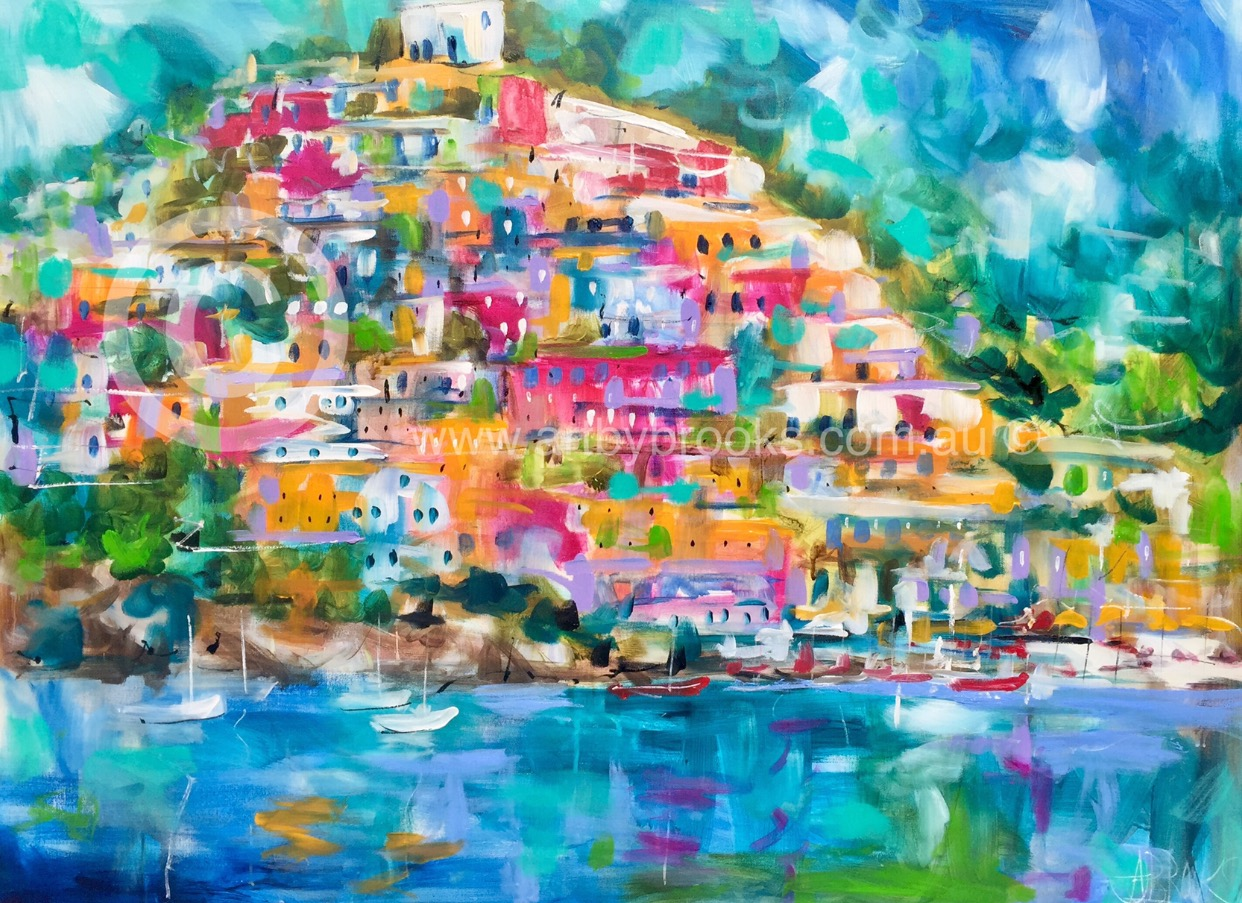 1242x903 Positano Italy - Positano Painting