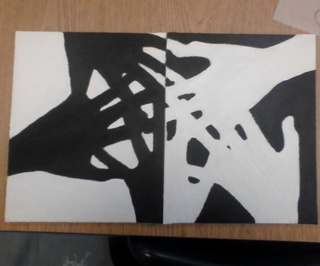 320x266 Positive And Negative Space Painting Of Hands. - Positive And Negative Painting