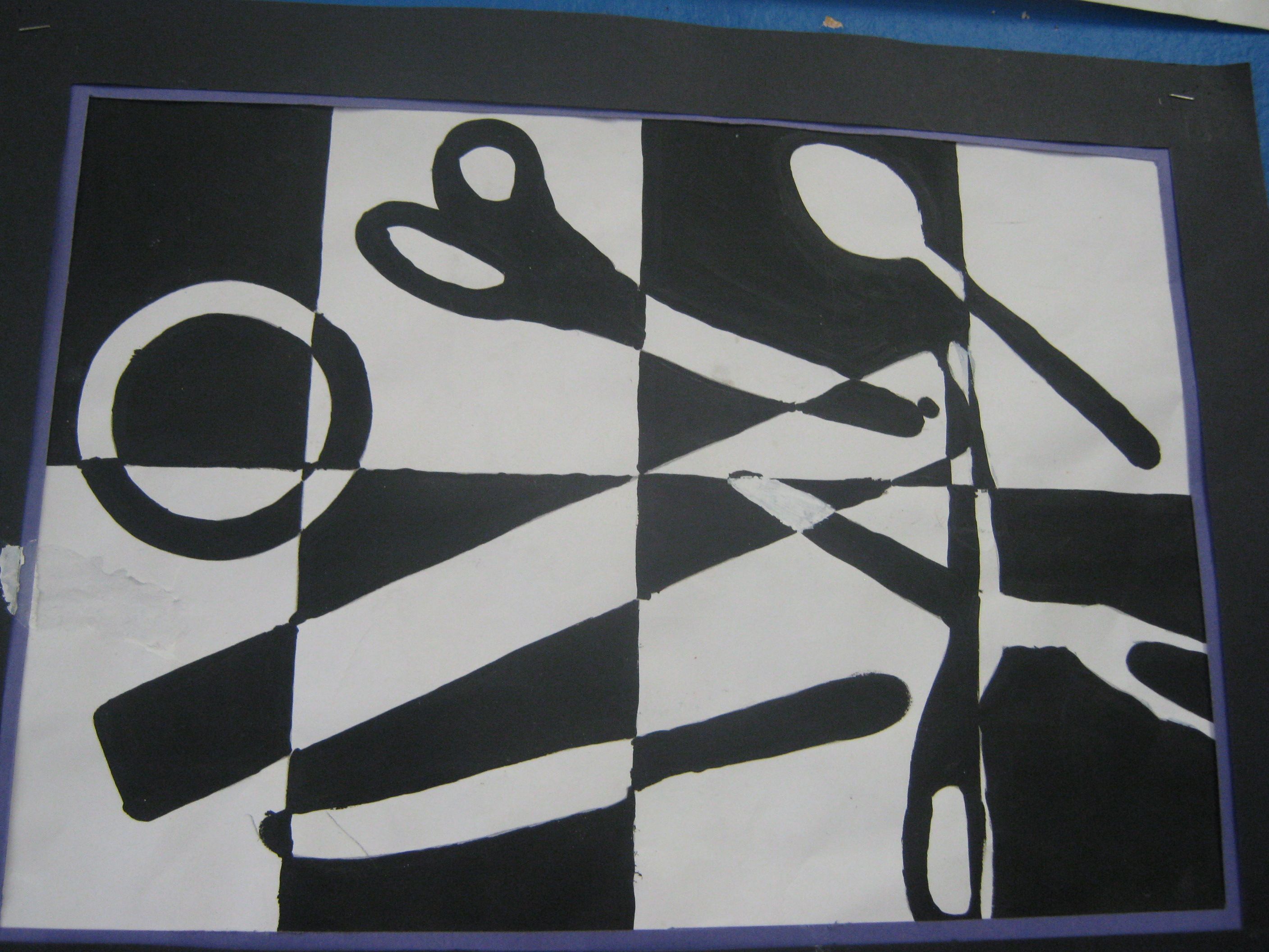 2816x2112 Positive And Negative Painting By Year 8 Drawing - Positive And Negative Painting