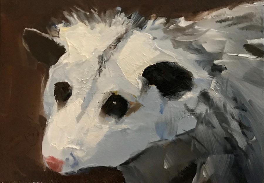 900x625 Playing Possum Painting By Gary Bruton - Possum Painting
