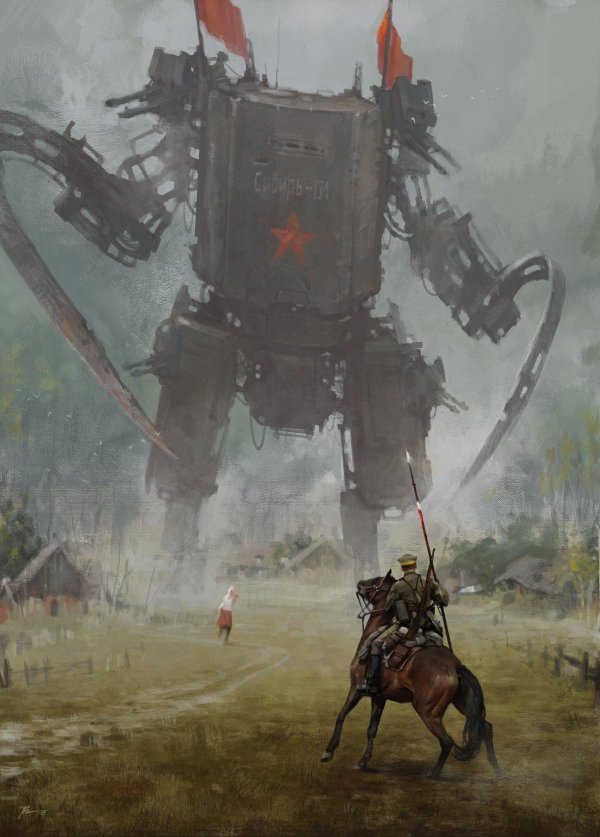 600x837 Alex Krasny On Twitter It's Like Science Fiction Post - Post Apocalyptic Painting