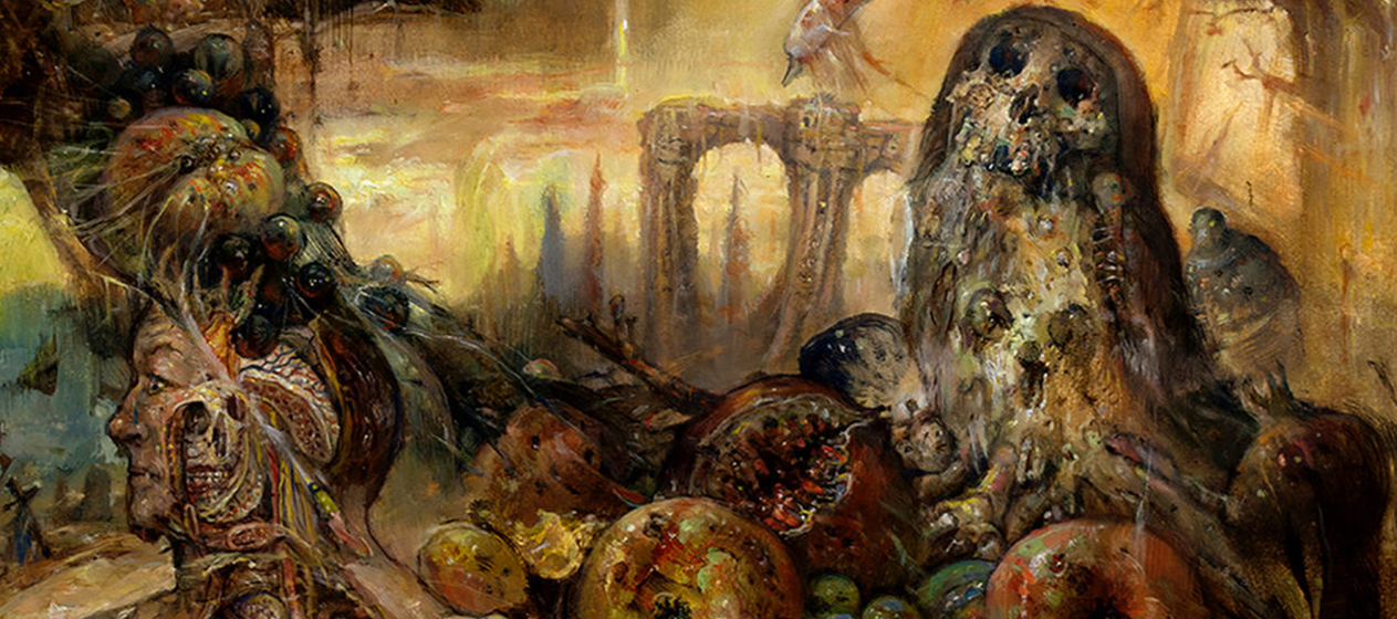 1263x560 Psychedelic Post Apocalyptic Doom!!! Now Streaming Drug Honkey - Post Apocalyptic Painting