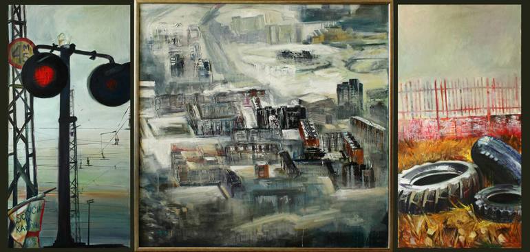 770x367 Saatchi Art Post Apocalyptic Painting By Angela Terzieva - Post Apocalyptic Painting