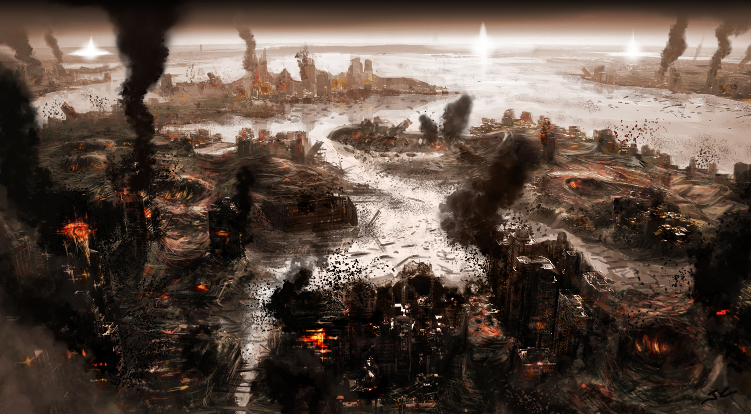 1500x827 Post Apocalyptic Nyc Artblog Of John Yip - Post Apocalyptic Painting