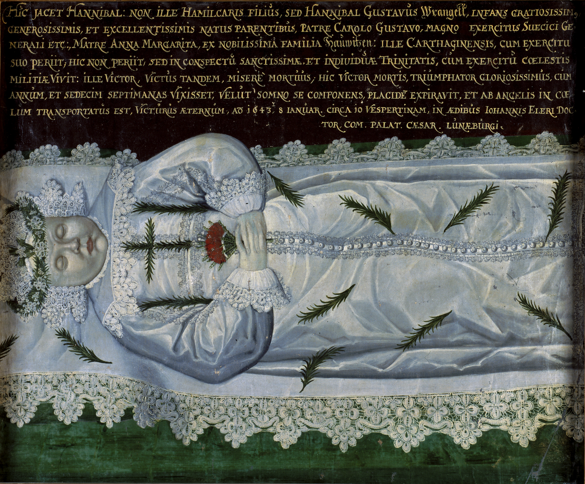 2000x1653 Post Mortem Painting Of Hannibal Gustav Wrangel, 1643 Costume - Post Mortem Painting