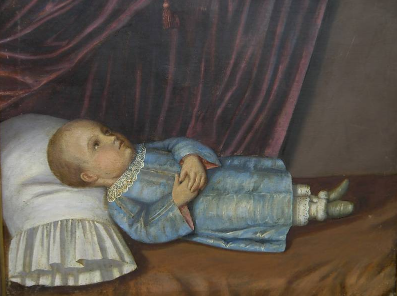 793x591 Anonymous Works 19th Century Post Mortem Painting Of A Child - Post Mortem Painting