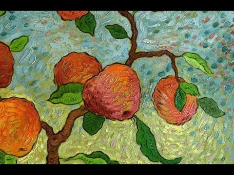 480x360 Post Impressionist Oil Painting Of Apples. Art Demonstration By - Post Painting