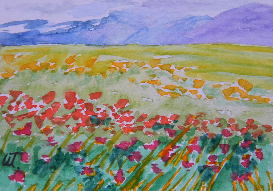 900x630 Kyrgyzstan Postcard Painting By Warren Thompson - Postcard Painting