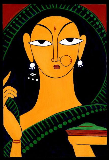 429x630 Jamini Roy Painting Poster Colours - Poster Colour Painting
