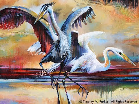 480x360 Shrishti Arts The Beautifull Birds Abstract Art ( Poster Colour - Poster Colour Painting
