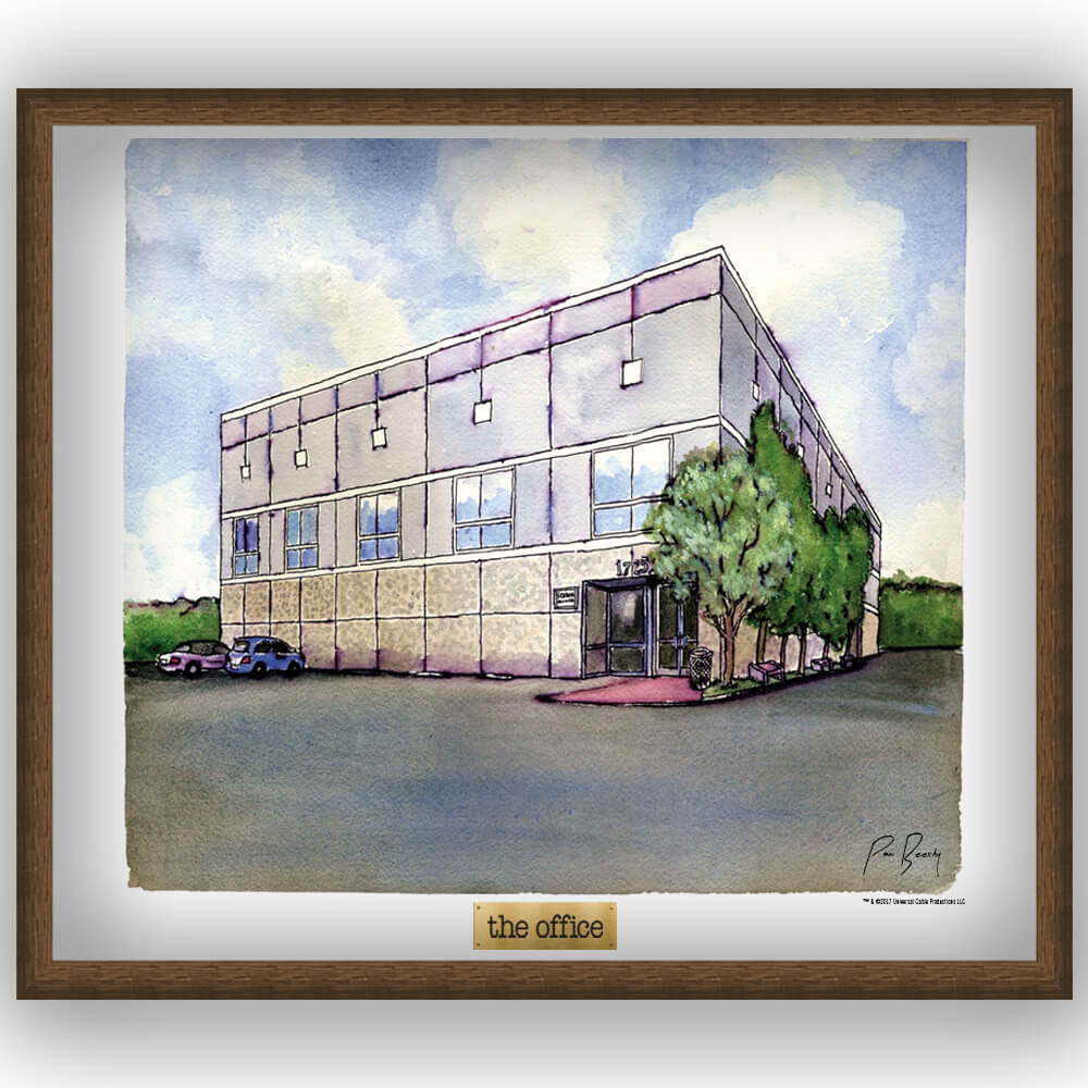 1000x1000 The Office Pam's Watercolor Poster - Poster Painting