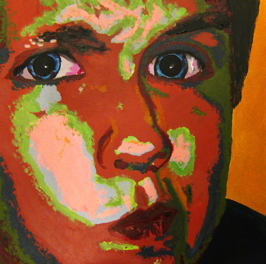 900x895 Posterized Self Portrait By Zeldadude92 - Posterized Painting